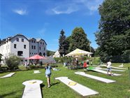 Minigolf s dětmi